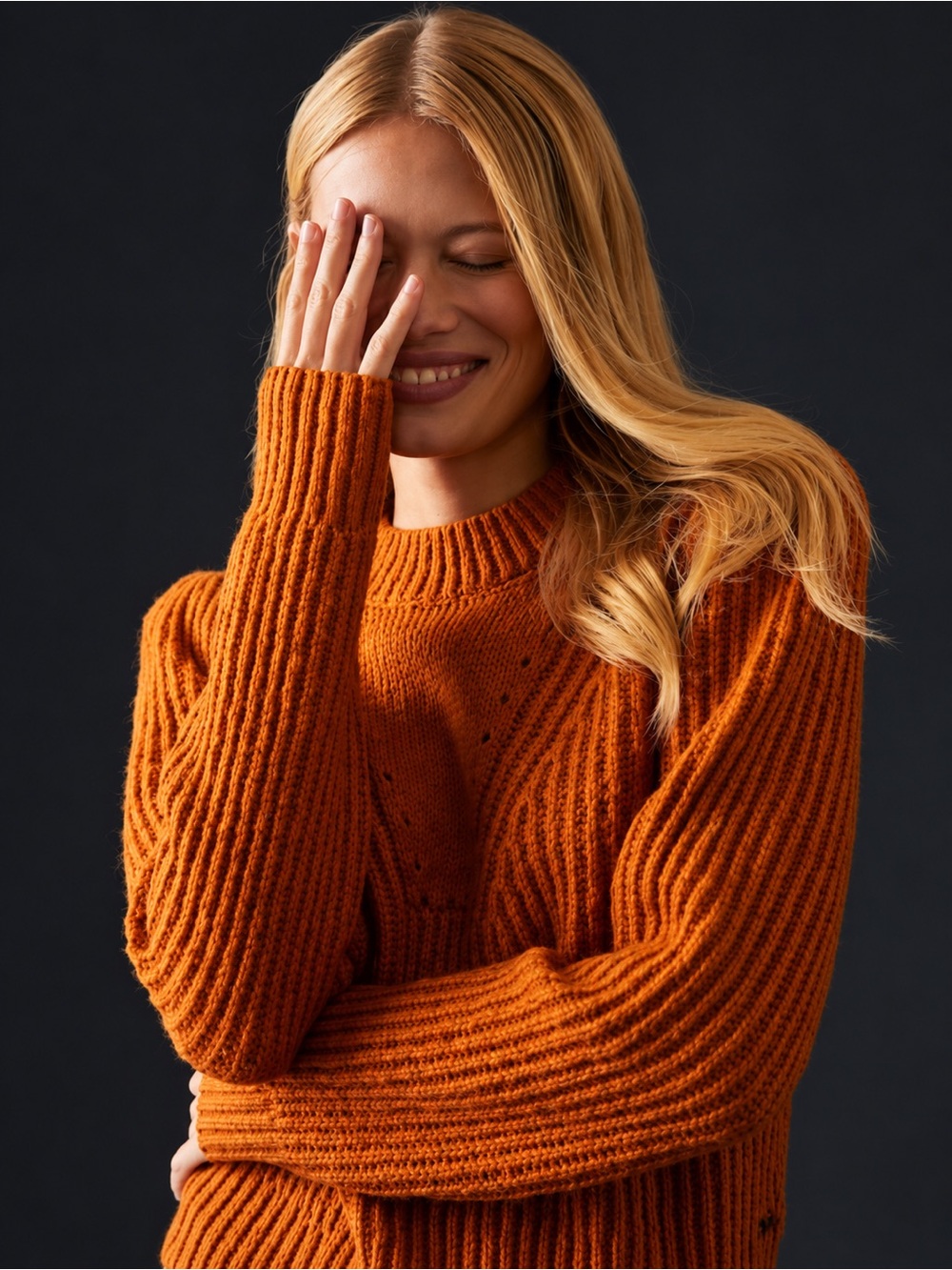 Scotch & Soda Puff-Sleeve Ribbed Sweater